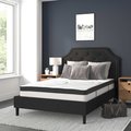 Flash Furniture Full Size Black Fabric Platform Bed with Mattress SL-BM10-6-GG